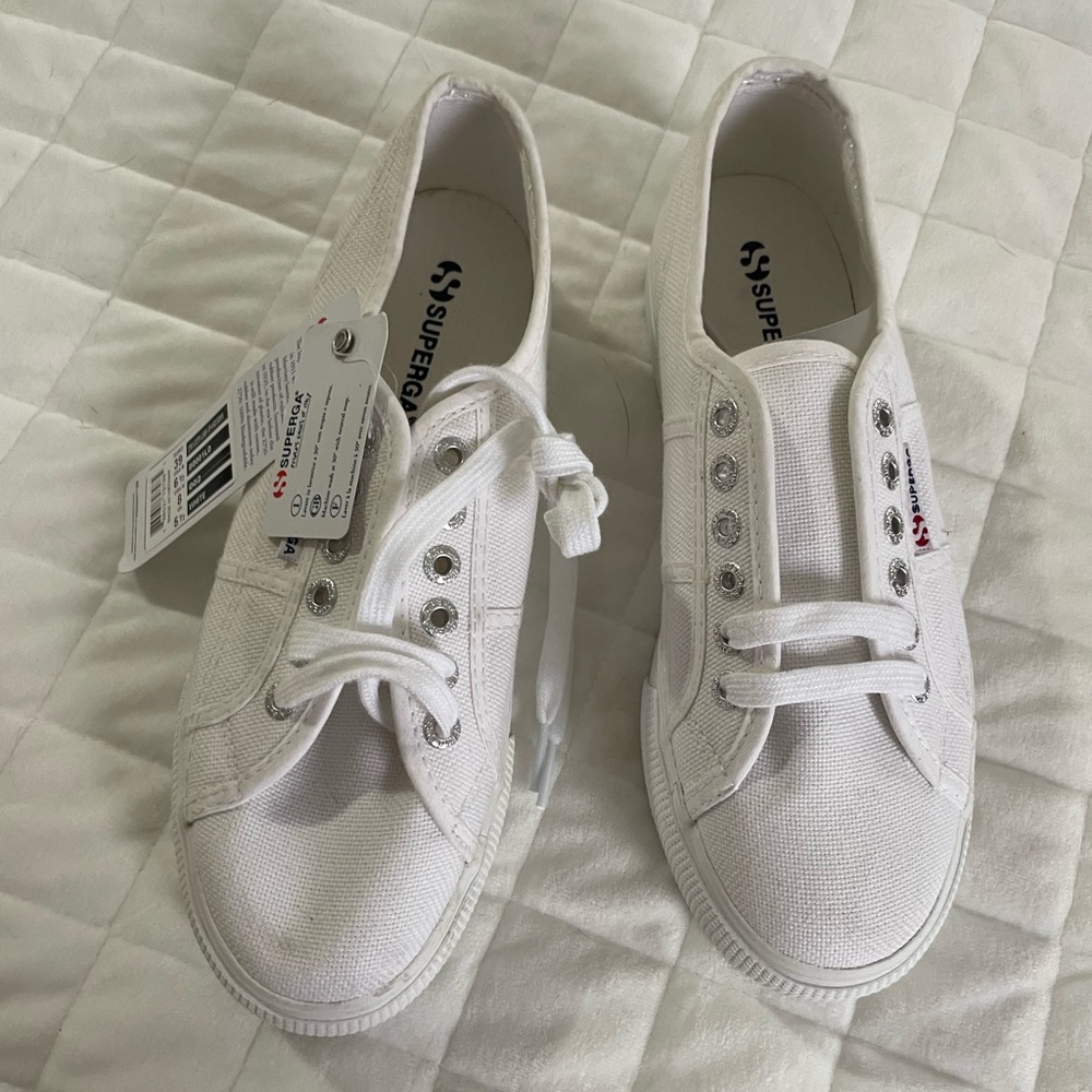 Superga Classic White Sneakers